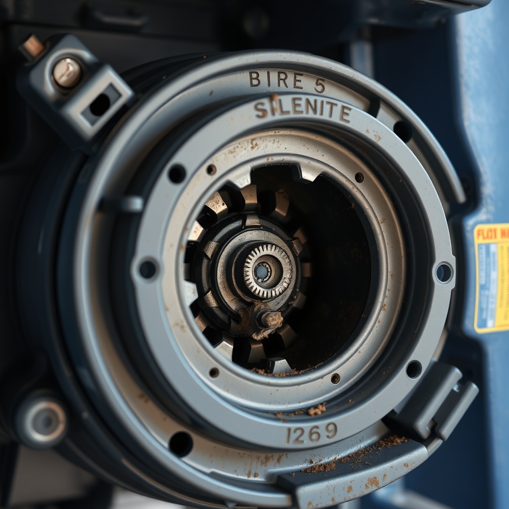 A close-up photorealistic photo showing an open Genie SilentMax 1200 motor cover