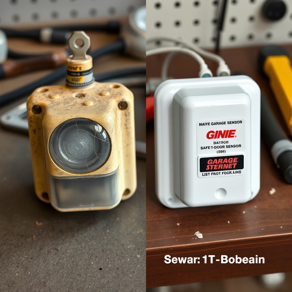 A side-by-side photo of an old