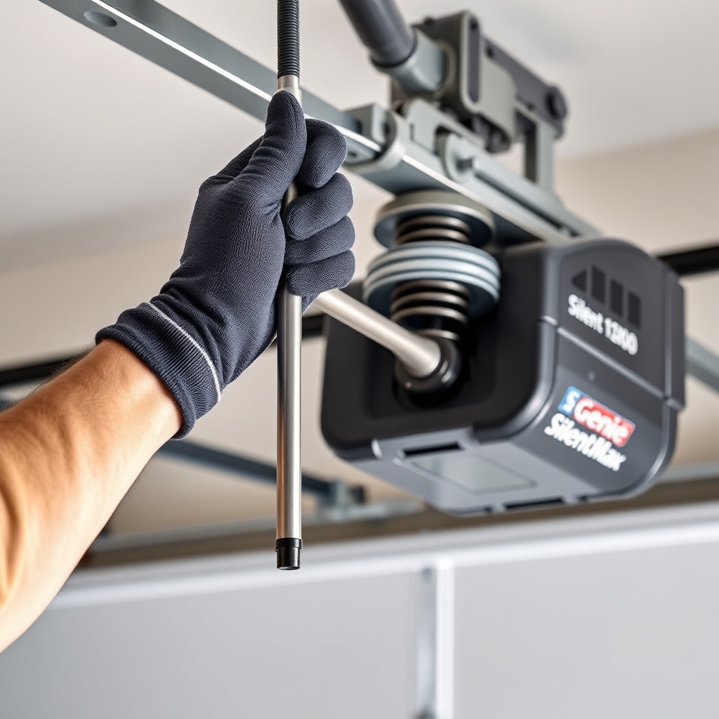 A clean photorealistic photo of a person wearing gloves and safety glasses